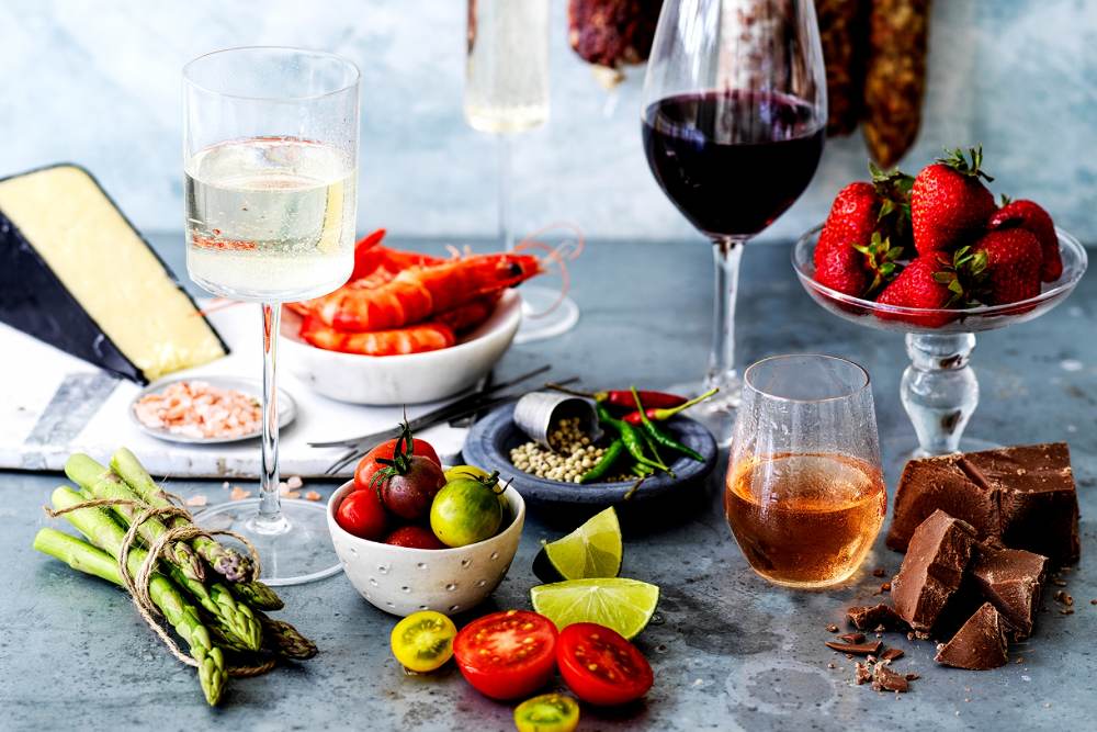 Vinho com comida suave